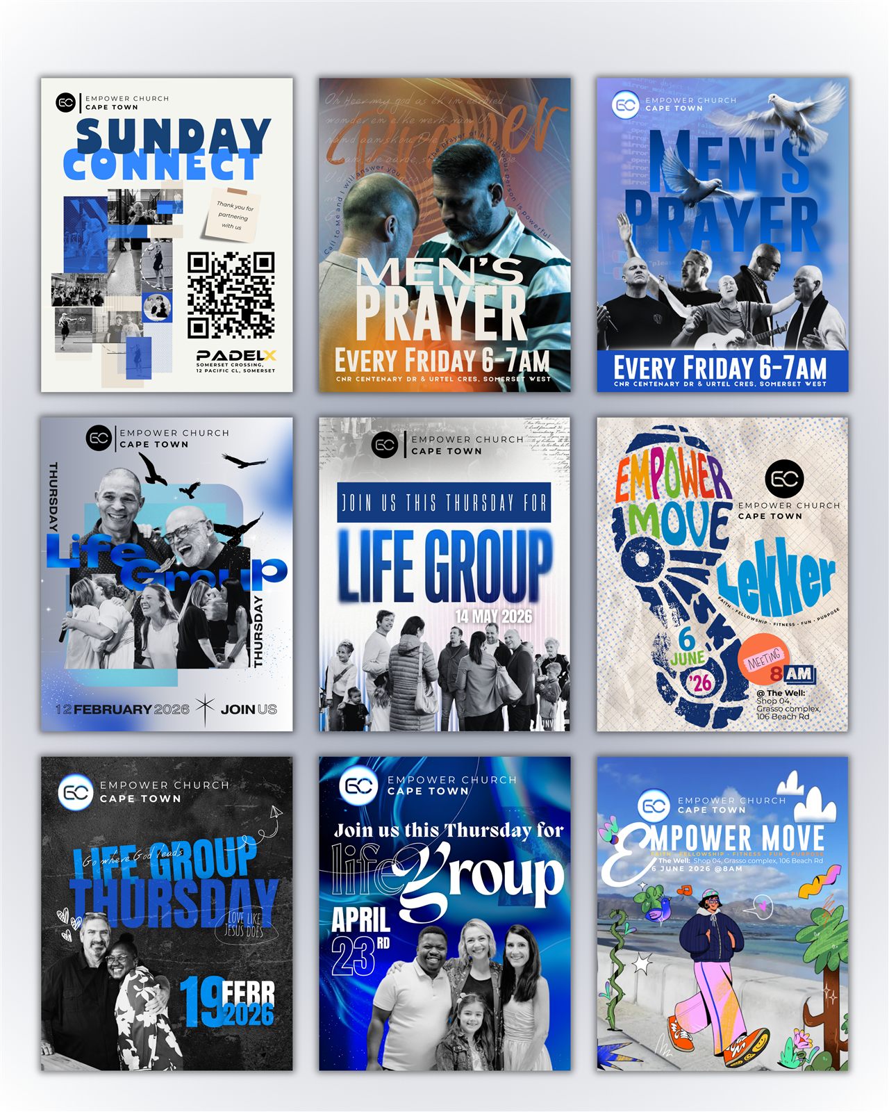 Empower Church social media campaign design collage