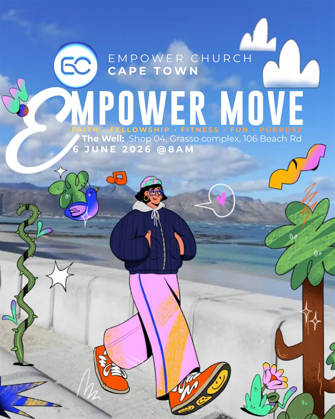 Empower Move social media campaign poster design
