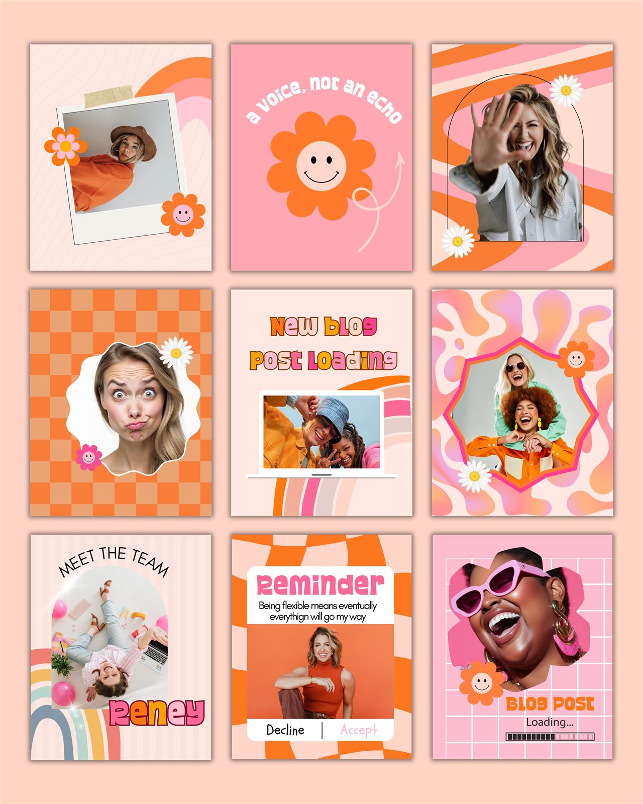 Reney social media template designs
