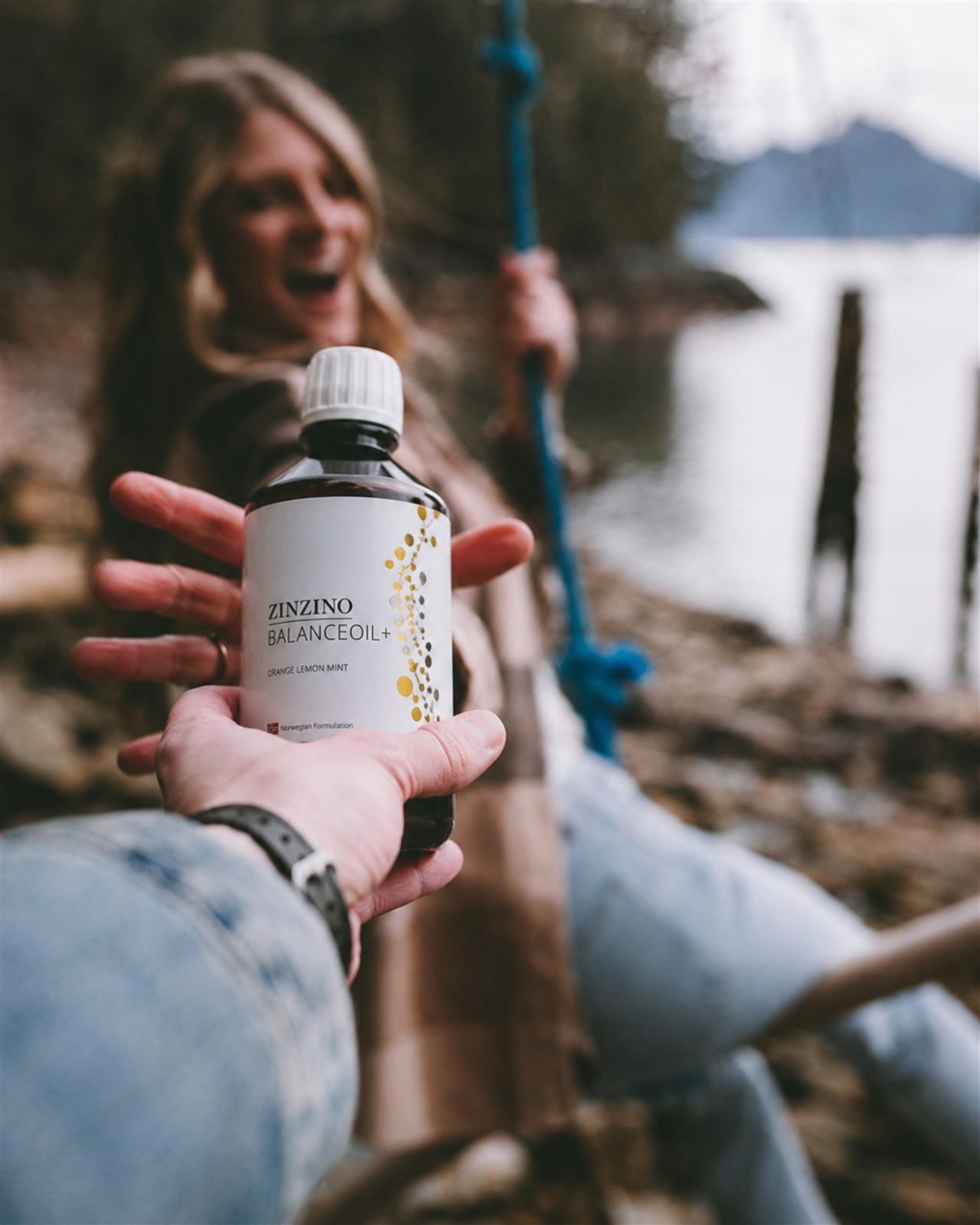 Zinzino BalanceOil+ lifestyle product brand photography